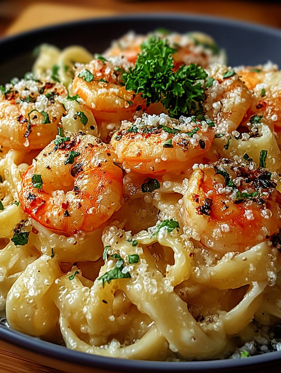 Knoblauch-Butter-Shrimp Pasta image 2