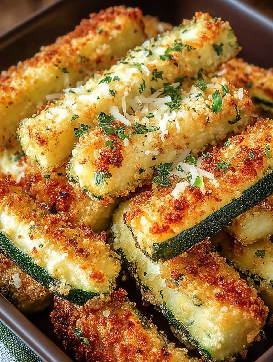 Ofengebackene Zucchini Pommes image 2