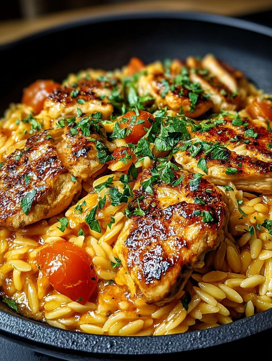 Orzo-Pfanne mit Paprikahuhn image 2