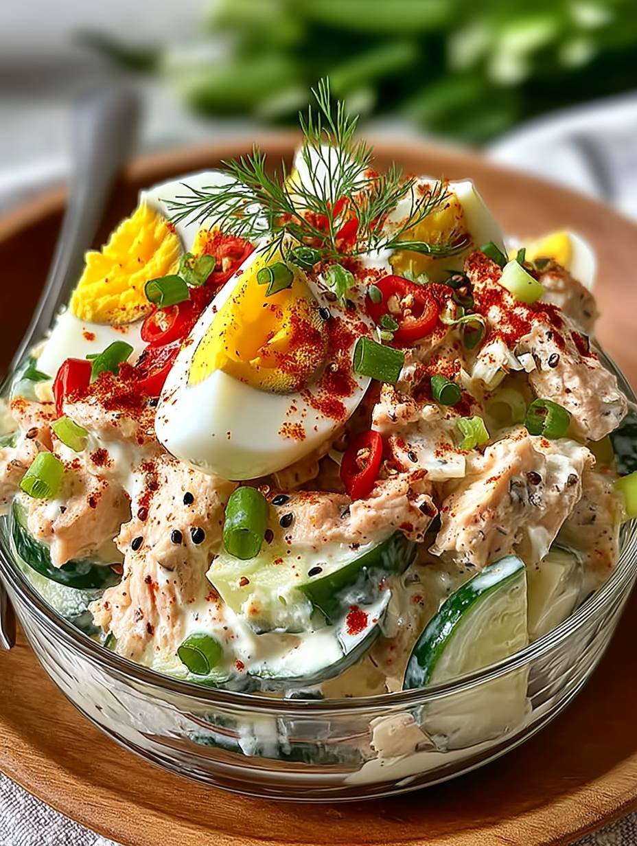 Thunfischsalat mit Ei und Joghurt – Ein herzhaftes Genuss-Erlebnis! image 2