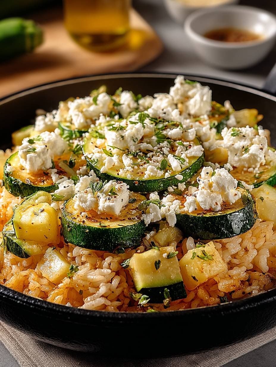 Zucchini-Reis-Pfanne mit Feta image 2