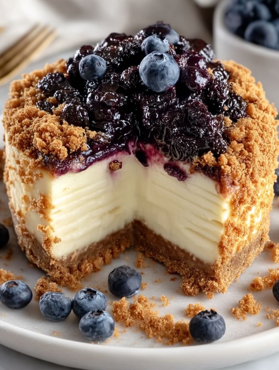 Blaubeer Crumble Käsekuchen image 2