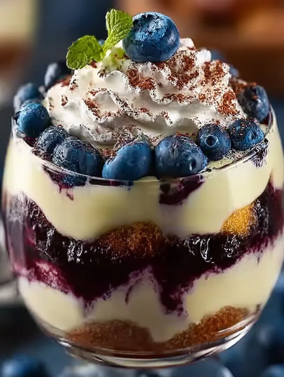 Blaubeer Tiramisu im Glas ohne Ei & Alkohol image 2