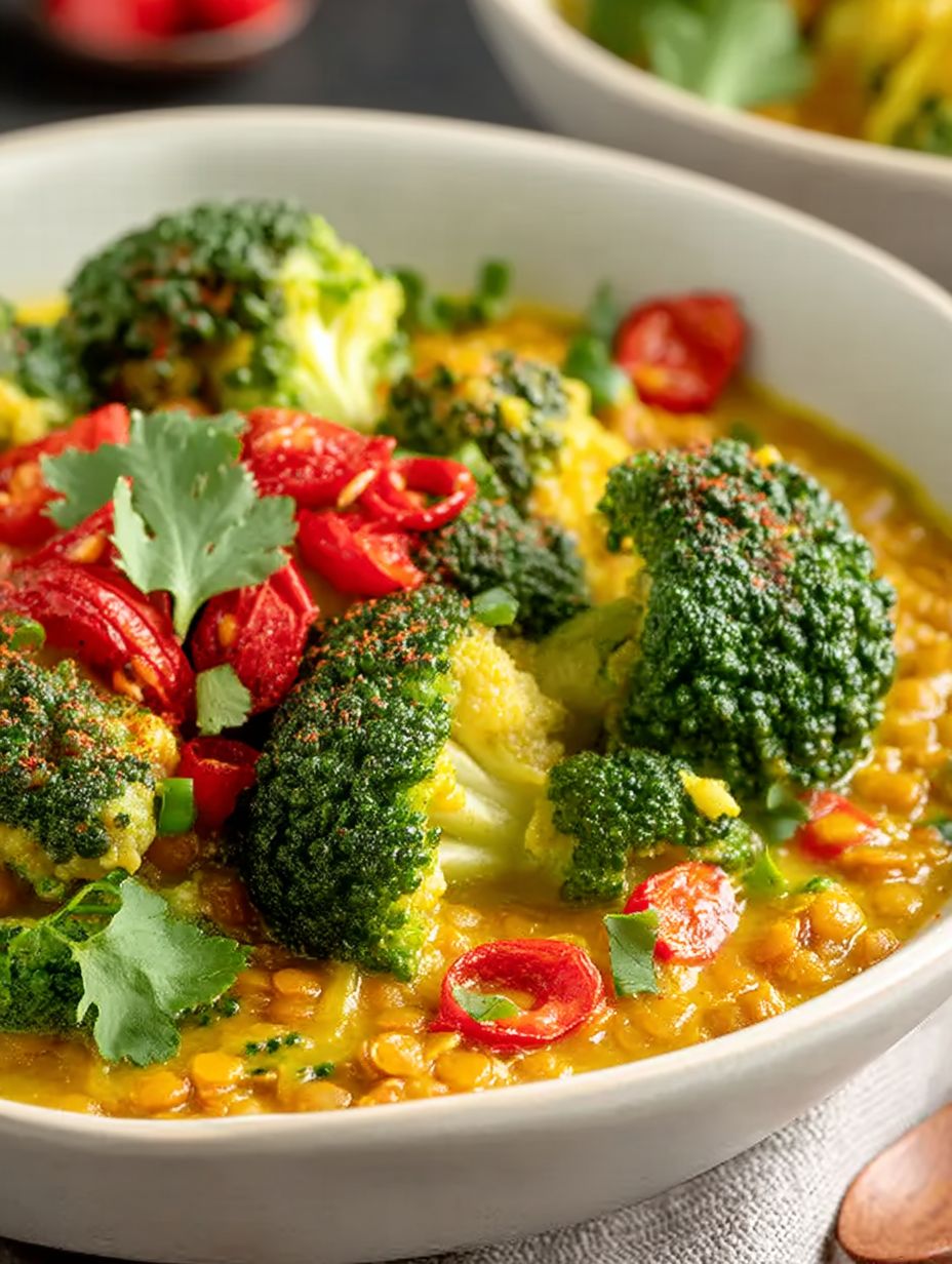 Brokkolicurry mit roten Linsen image 2