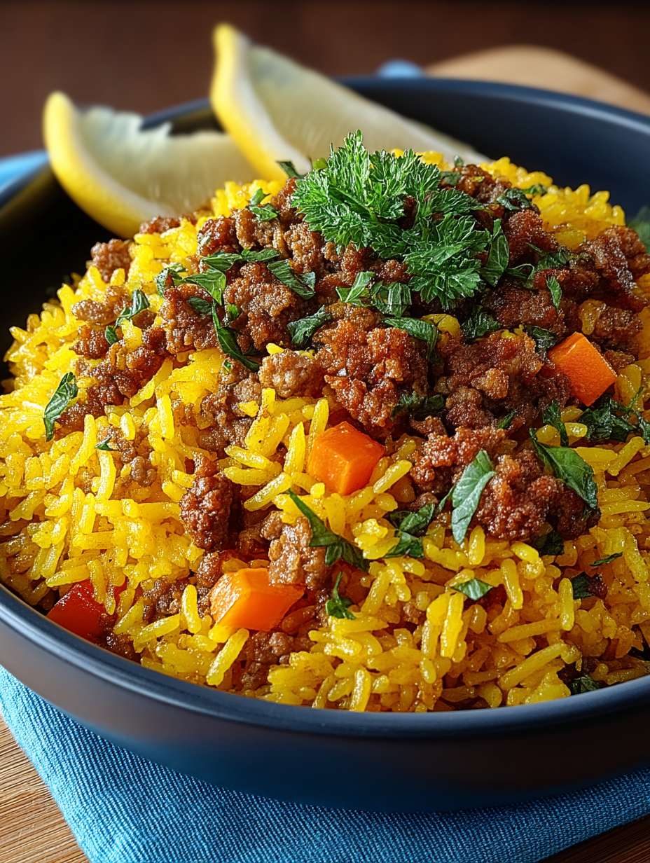 Curryreis mit Hackfleisch image 2