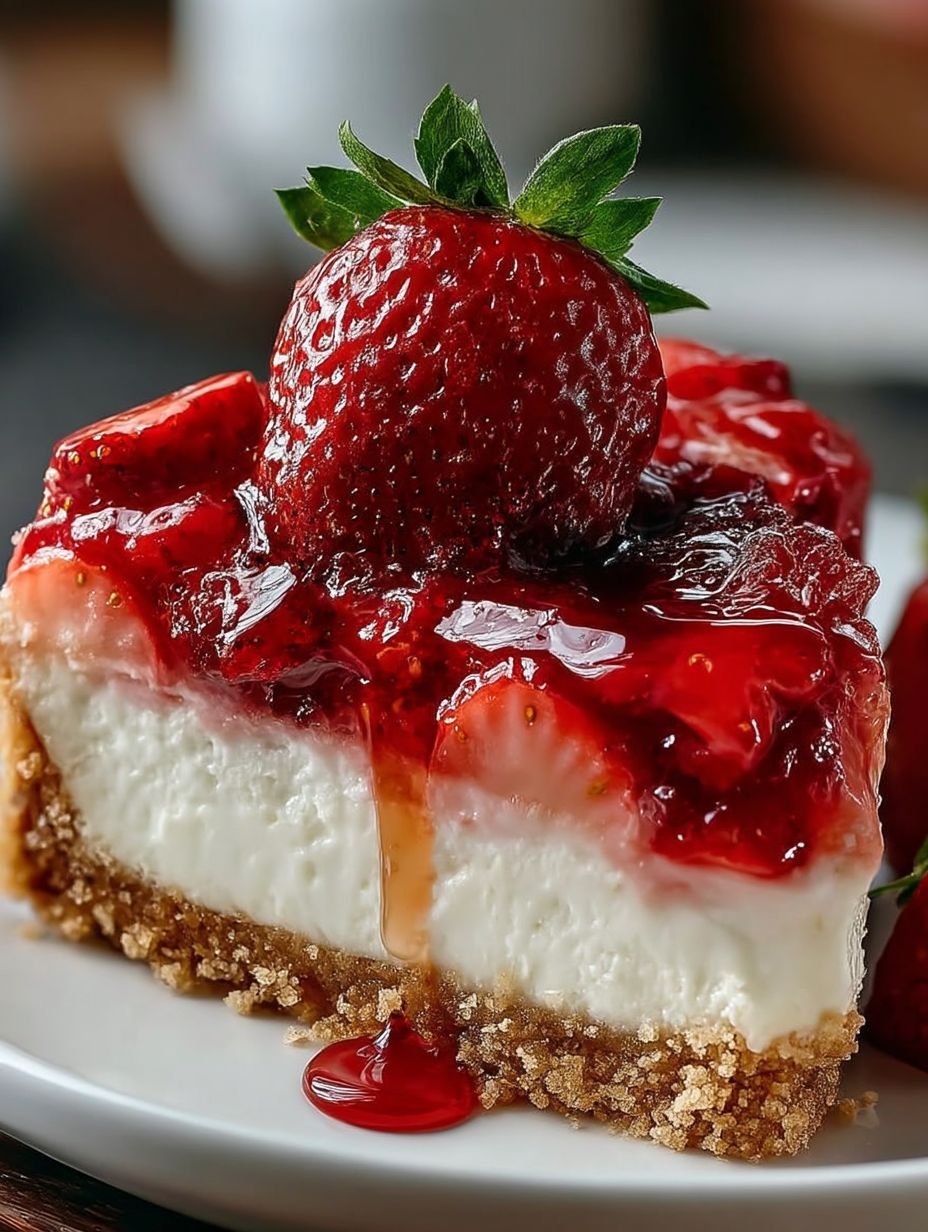 Einfaches Erdbeer-Frischkäse Torte Rezept für den Sommer image 2
