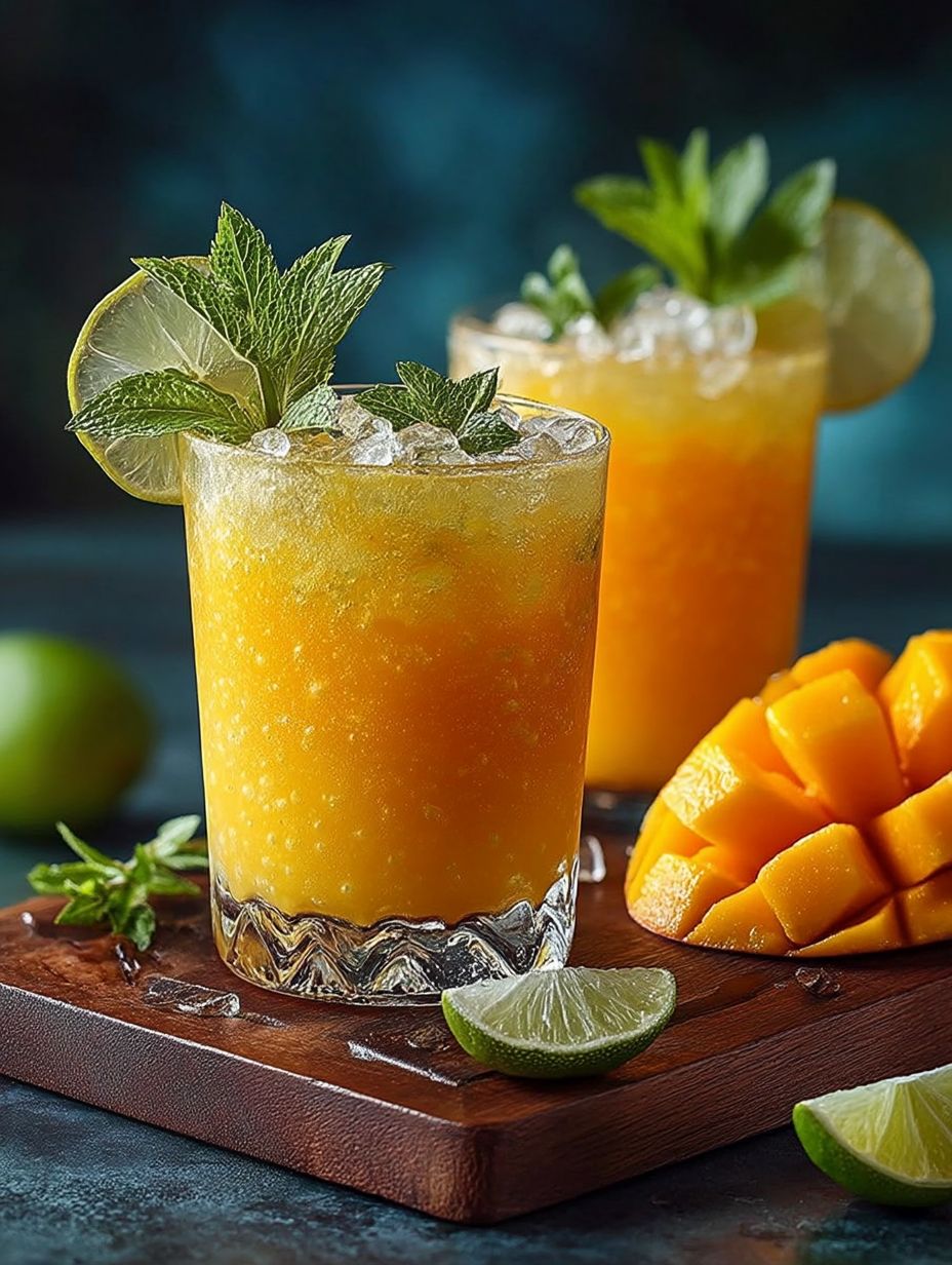 Erfrischender Mango-Limetten-Cocktail ohne Alkohol für den Sommer image 2