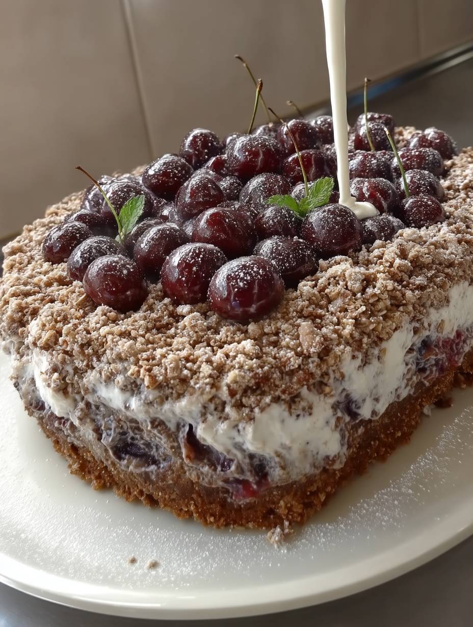 Espresso-Nuss-Torte Mit Kirschen image 2