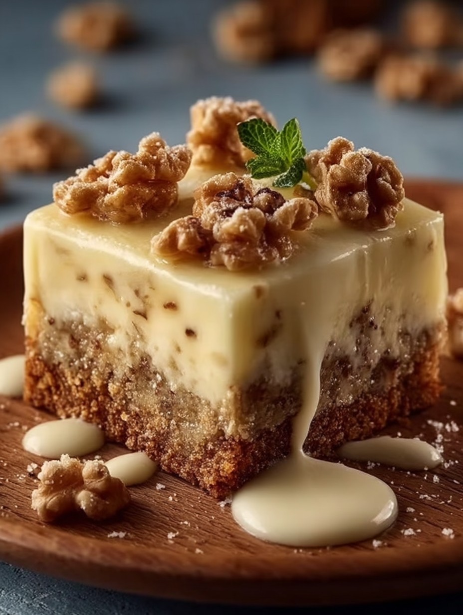 Friss-dich-dumm-Kuchen: Mürbeteig, Pudding und Walnüsse image 2