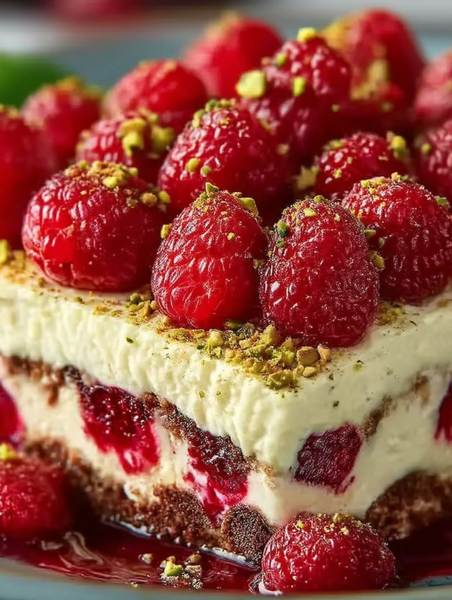 Himbeer-Pistazien-Tiramisu ohne Ei image 2