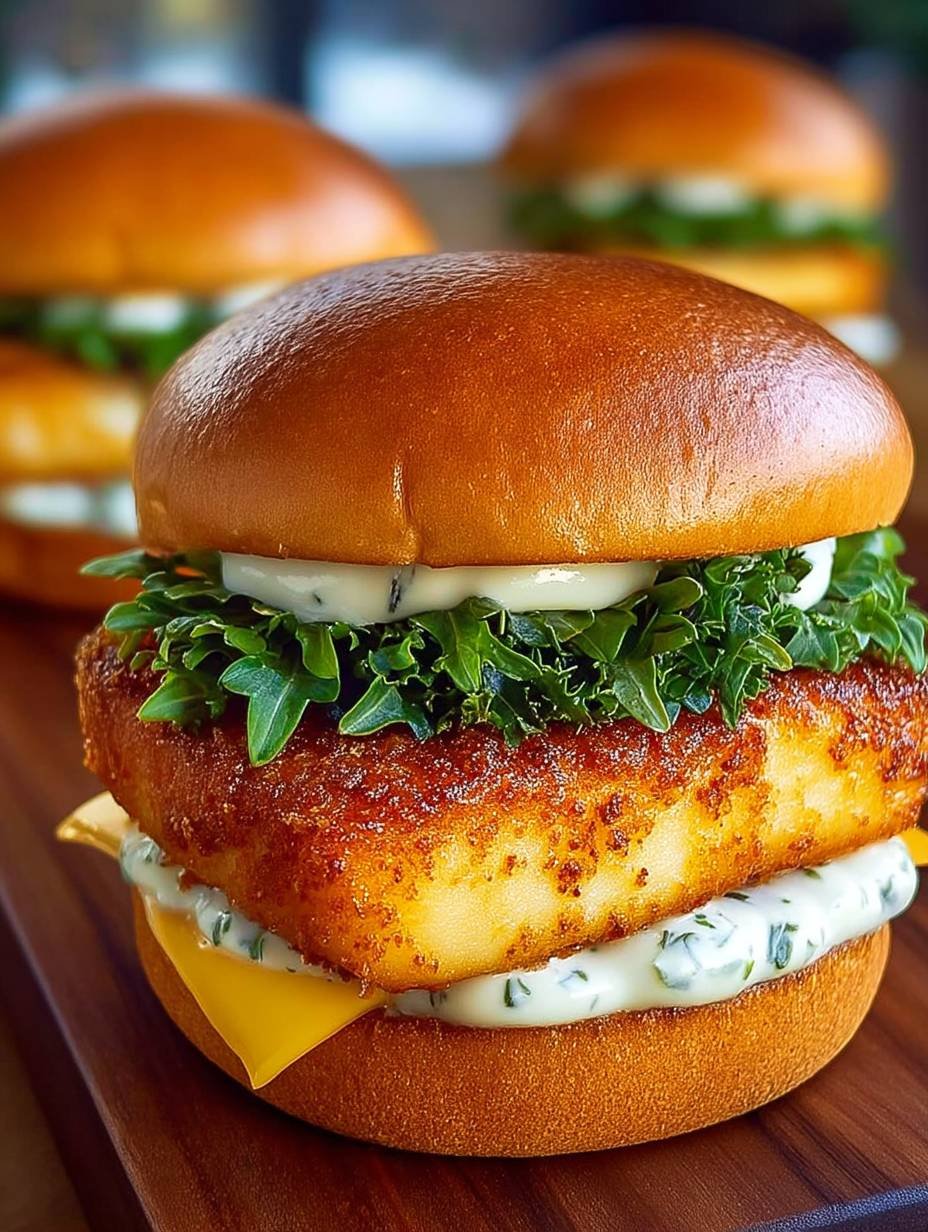 Knuspriger Burger mit Fisch image 2