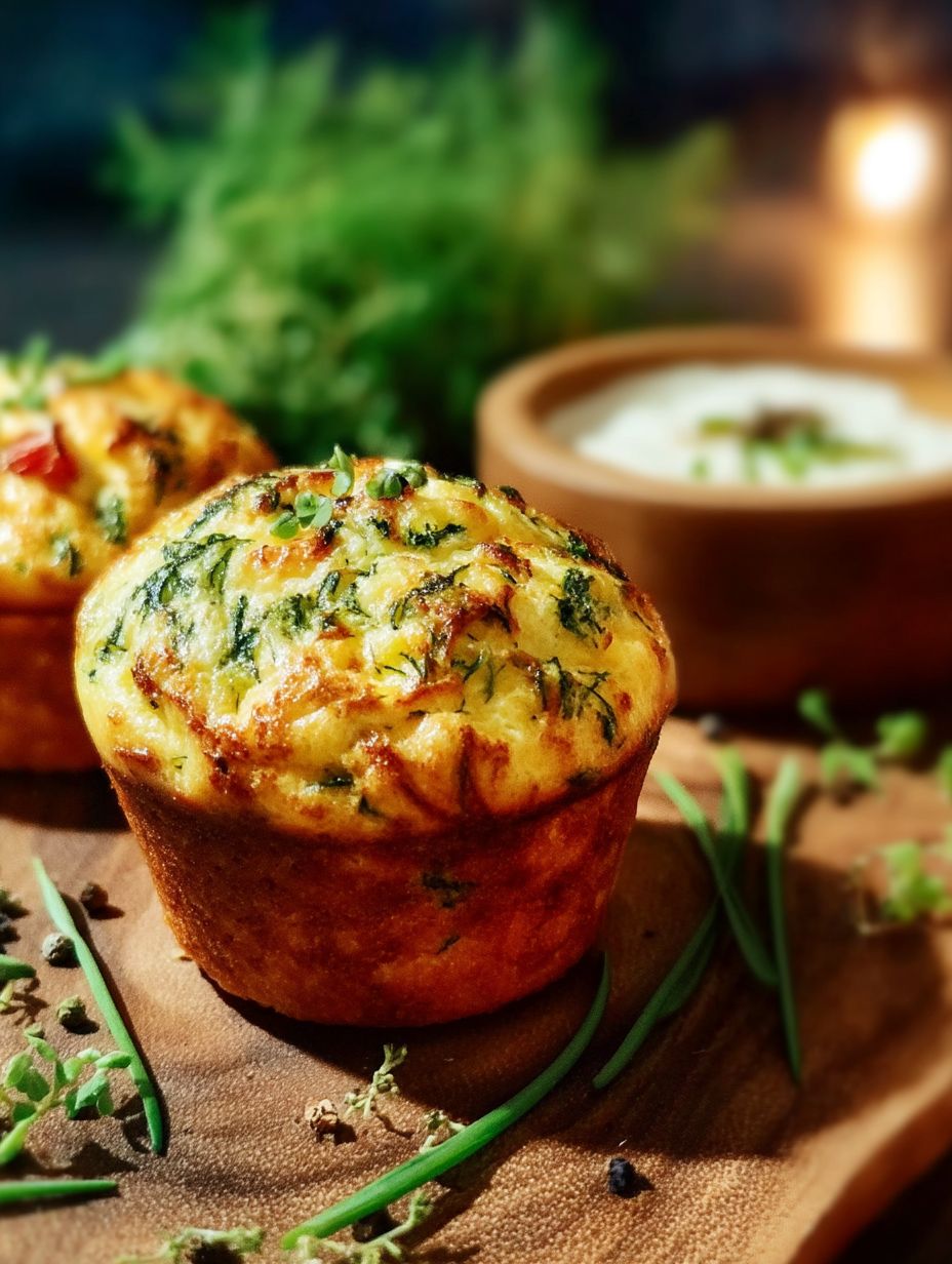 LECKERE MUFFINS MIT GEMÜSE, KRÄUTERN UND QUARK image 2