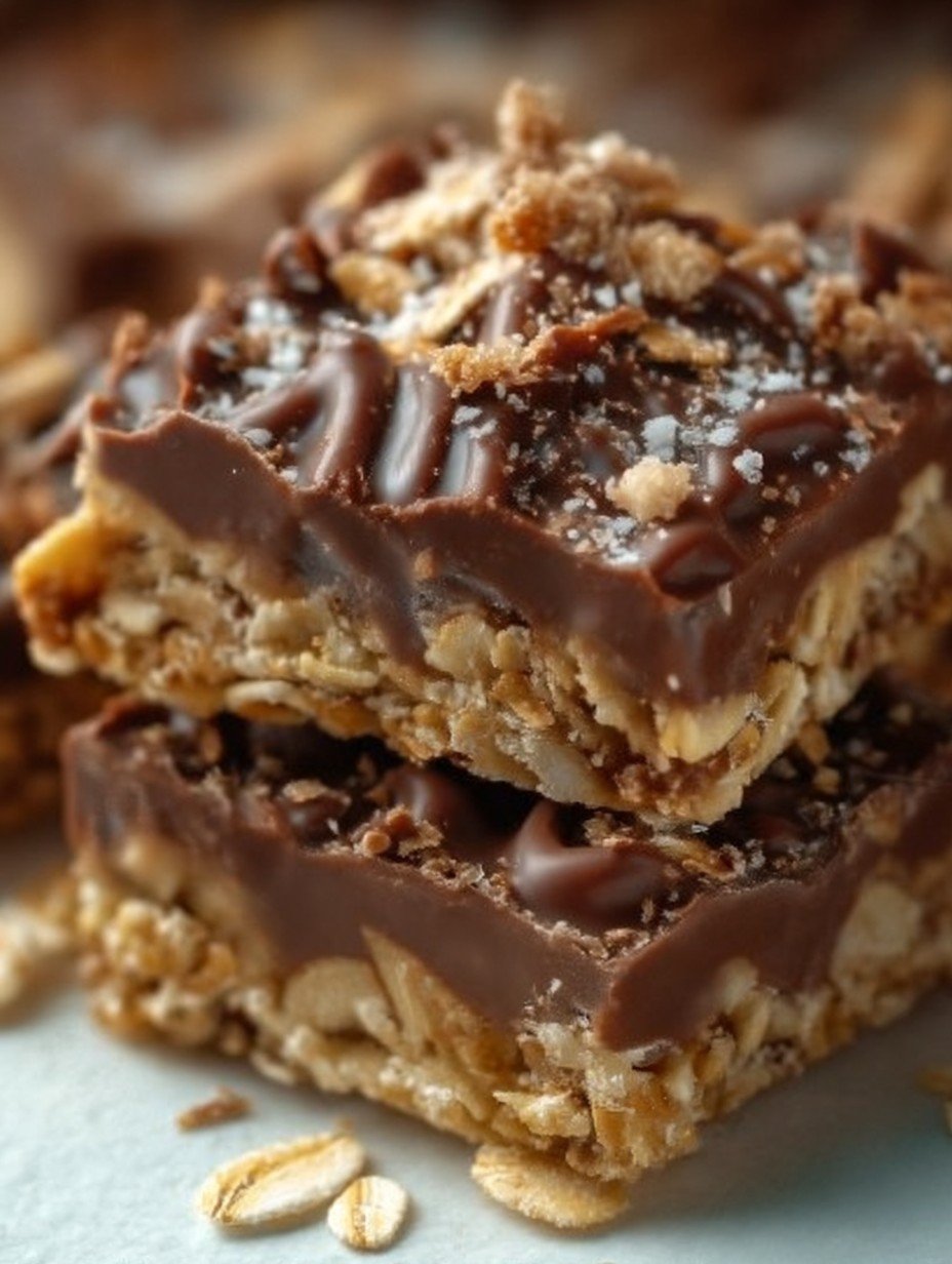 Leckere Schoko Schnitte mit Haferflocken ohne backen image 2