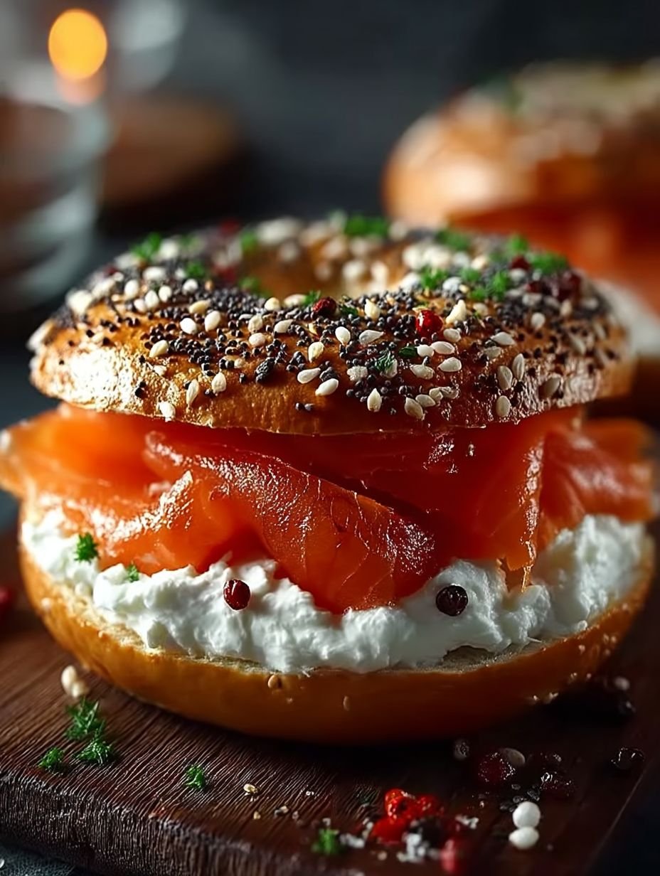 Leckerer Lachs-Bagel mit Frischkäse-Genuss image 2