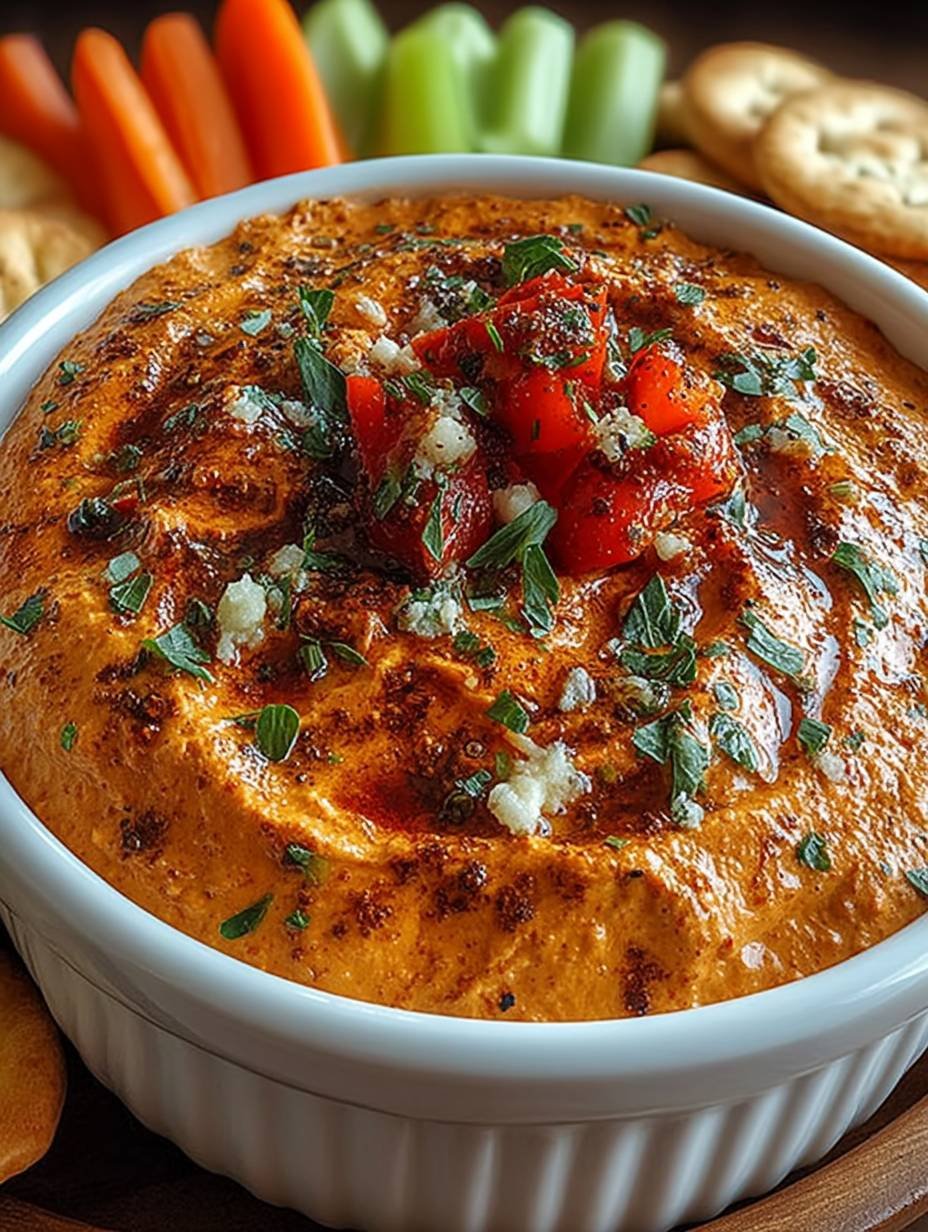 Leckerer Röstdip aus roten Paprika für jede Feier image 2