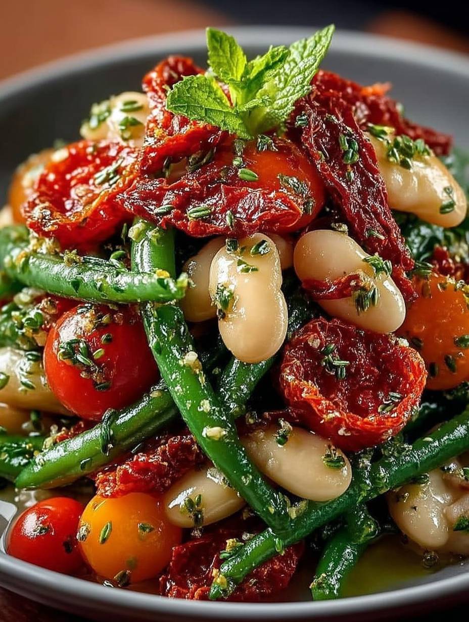 Marinierter Bohnensalat mit getrockneten Tomaten image 2