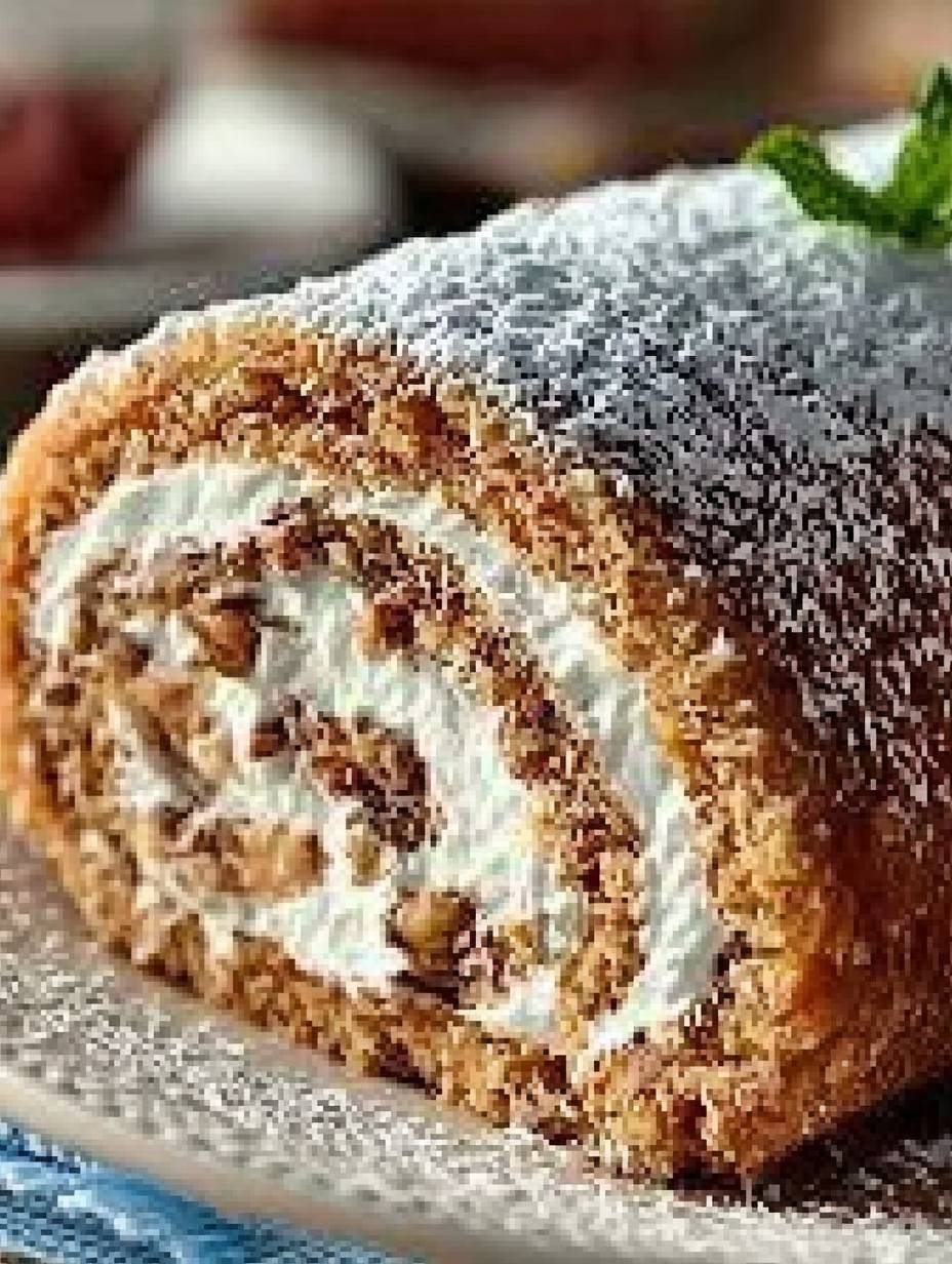 Nuss-Rolle OHNE Mehl und in ein paar Minuten zubereitet image 2