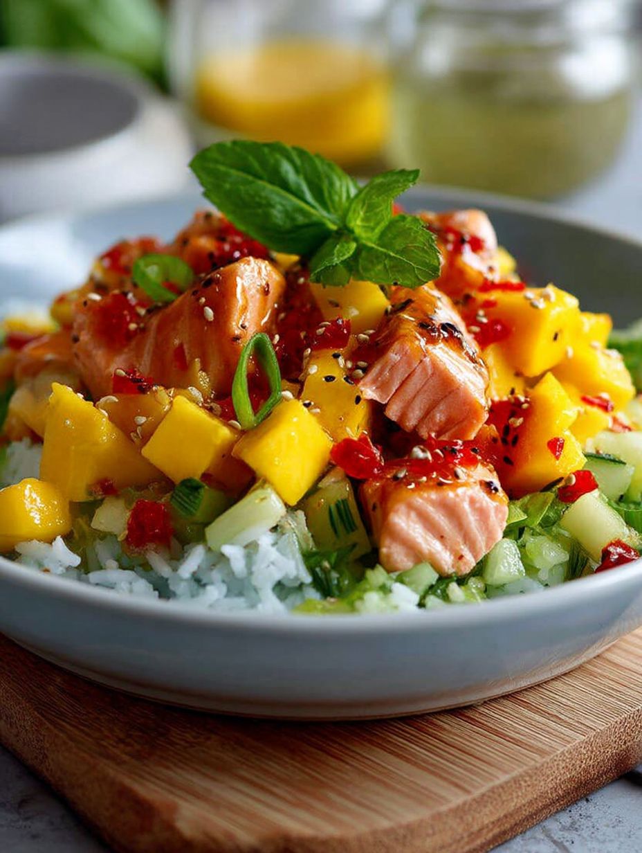 REISSALAT REZEPT mit Mango & Lachs image 2
