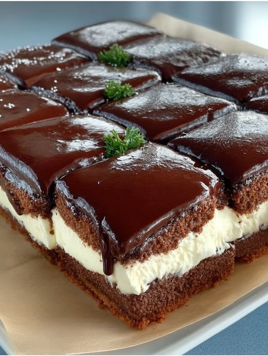 SCHOKO SCHNITTE MIT CREME – EIN TASSENREZEPT, SEHR LEICHT UND LECKER ! image 2
