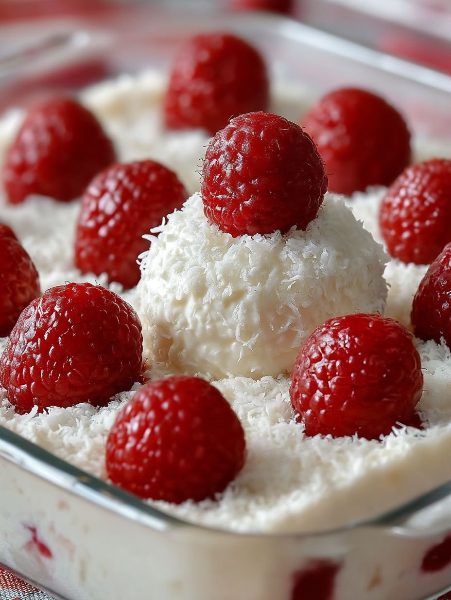 Schnelles & einfaches RAFFAELO HIMBEER DESSERT image 2