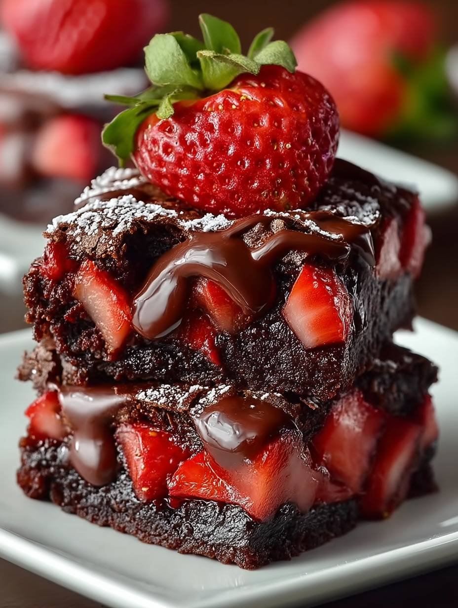 Schoko Erdbeer Brownies image 2