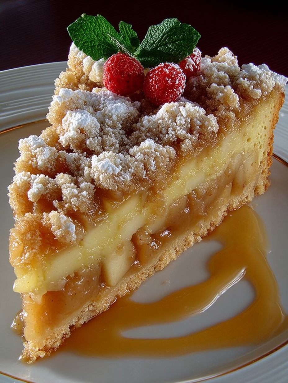 Apfelmus Vanillepudding Kuchen image 2