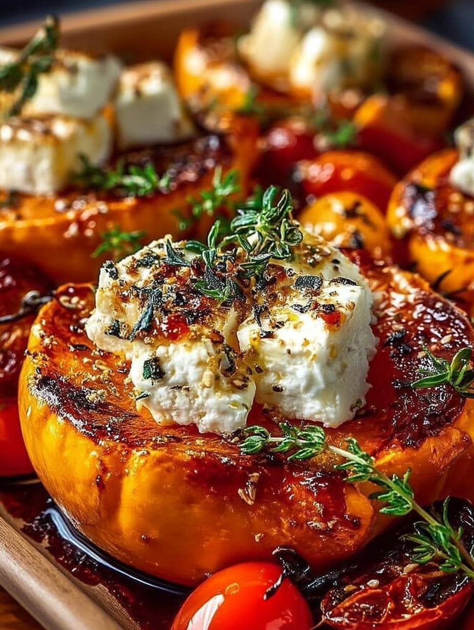 Baked Hokkaido Pumpkin mit Feta image 2