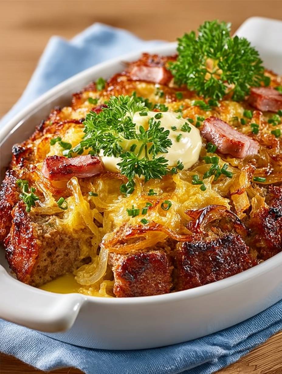 Bayerischer Fleischkäse Auflauf image 2