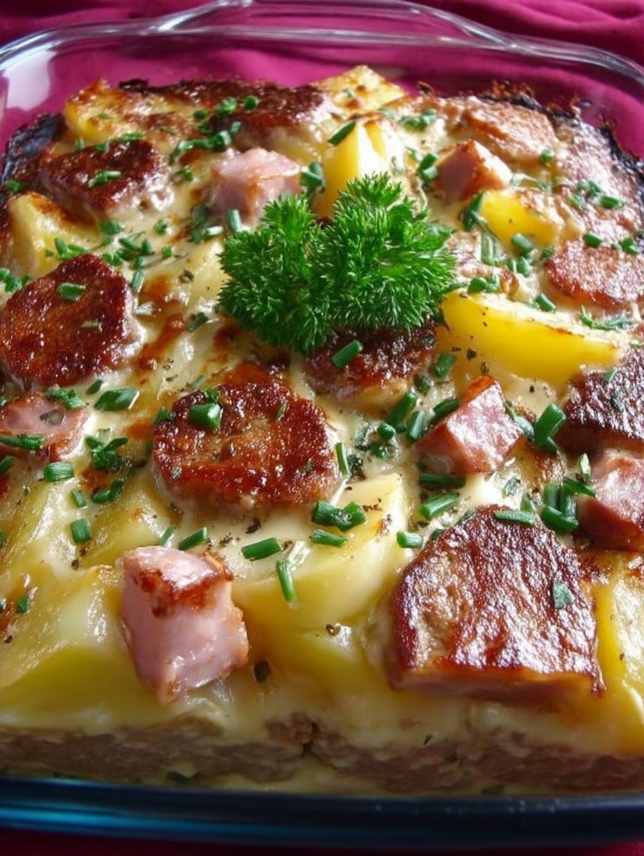 Bratkartoffel-Leberkäse-lecker Auflauf image 2