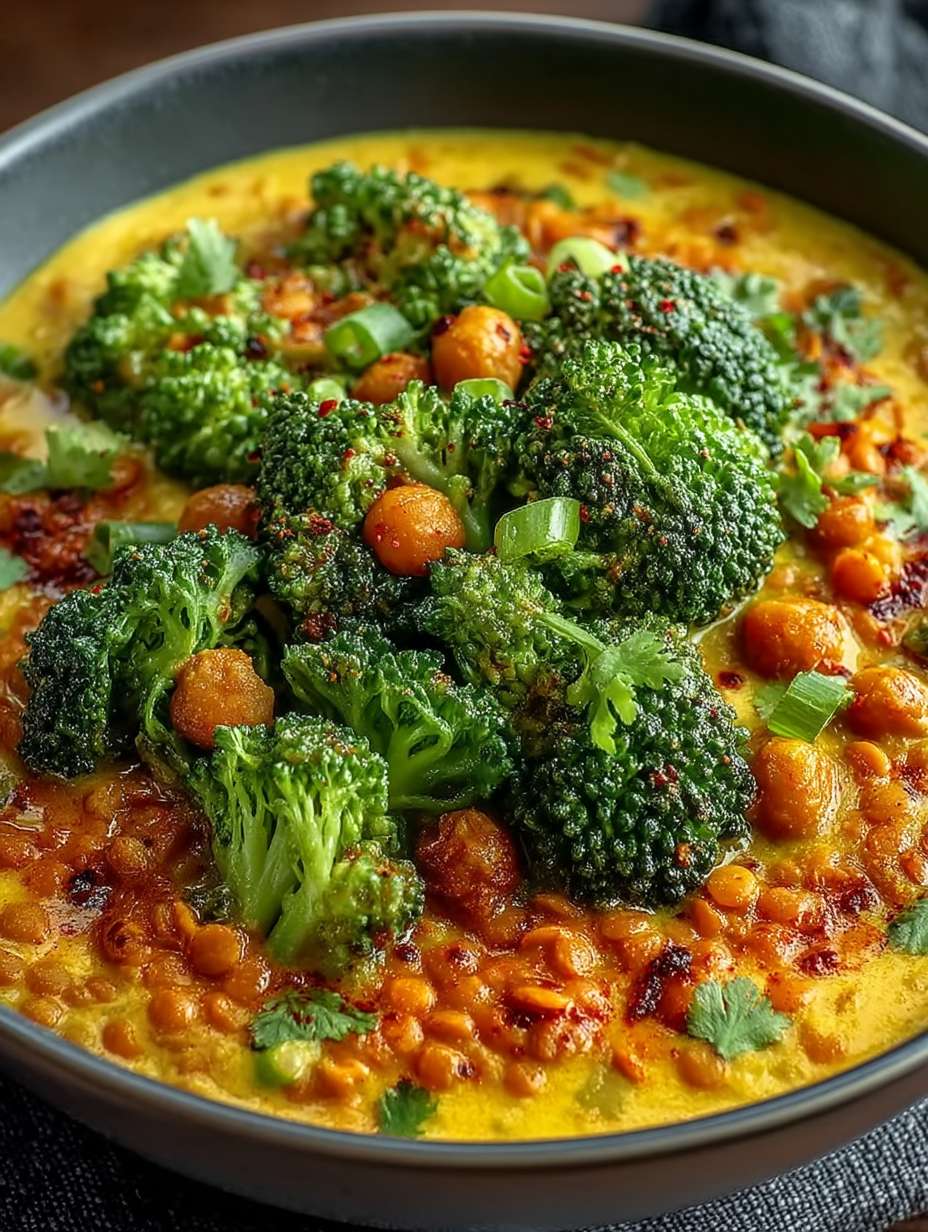 Brokkolicurry mit roten Linsen – nährstoffreich, vegan & aromatisch image 2