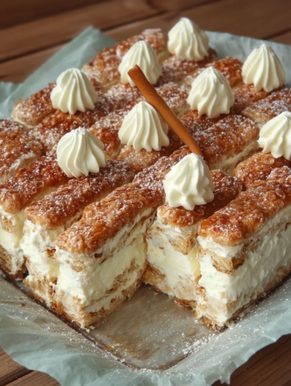 Butterkeks Kuchen mit Vanillecreme, ohne Backen ! image 2