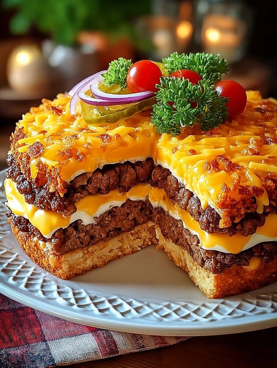 Cheeseburger-Torte: Einfache und schnelle Rezeptideen für jeden Anlass! image 2