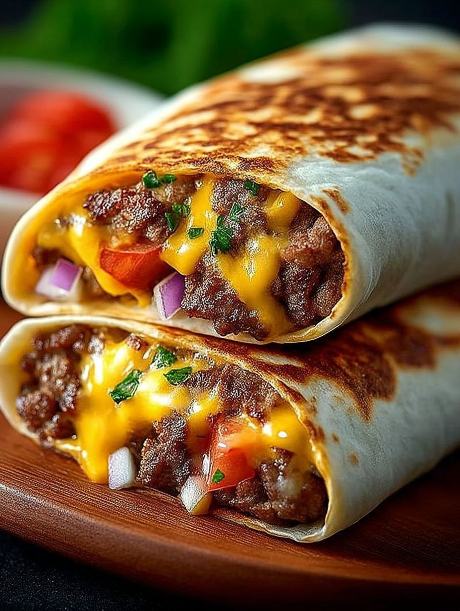 Cheeseburger Wraps Einfach und Schnell image 2