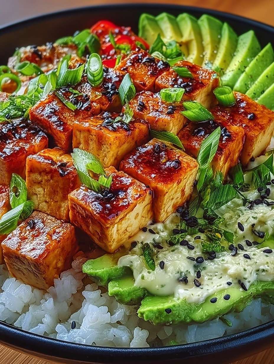 Cremige Avocado-Tofu-Reis-Bowl für gesunde Genießer image 2