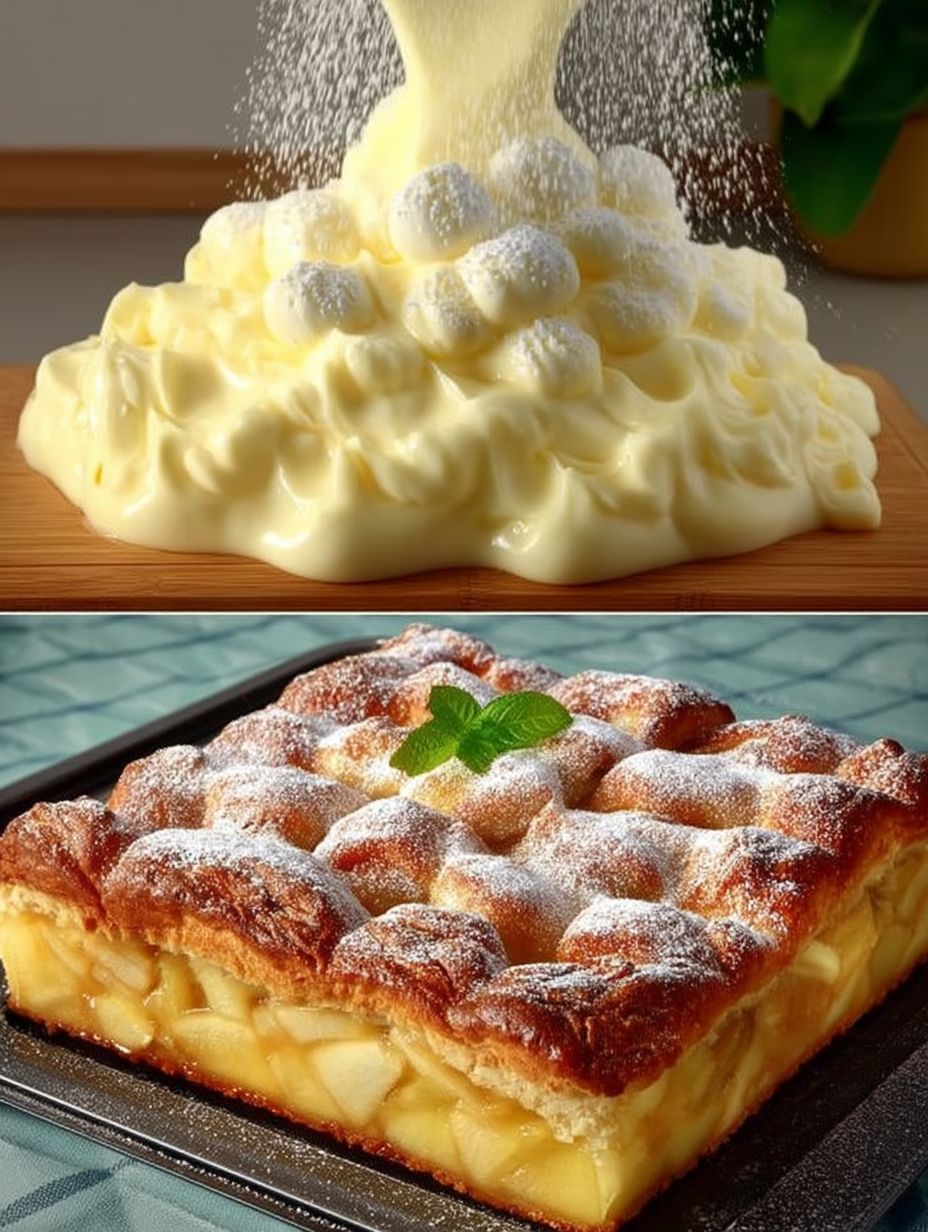 Du wirst nie einen anderen backen! – Apfelkuchen mit Vanillepudding image 2