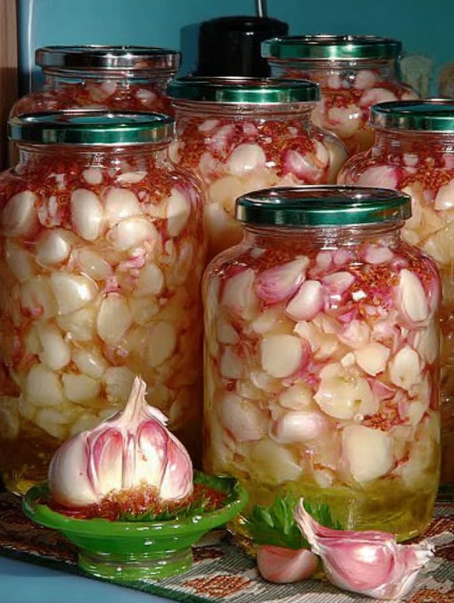 Eingelegter Knoblauch ohne Einmachen, der über das ganze Jahr genutzt werden kann und wie ein frischer ist image 2