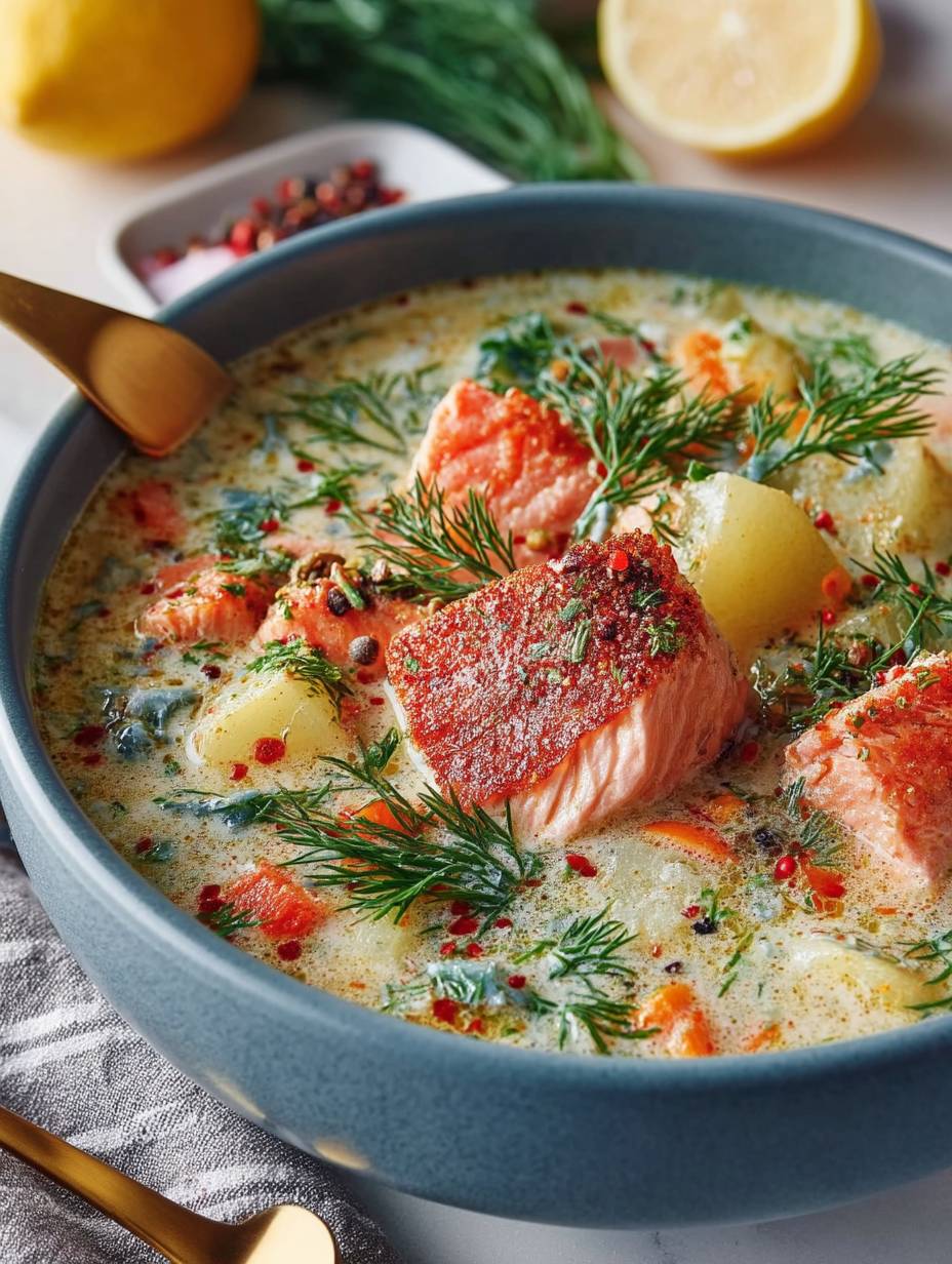 Finnische Lachssuppe (Lohikeitto) image 2