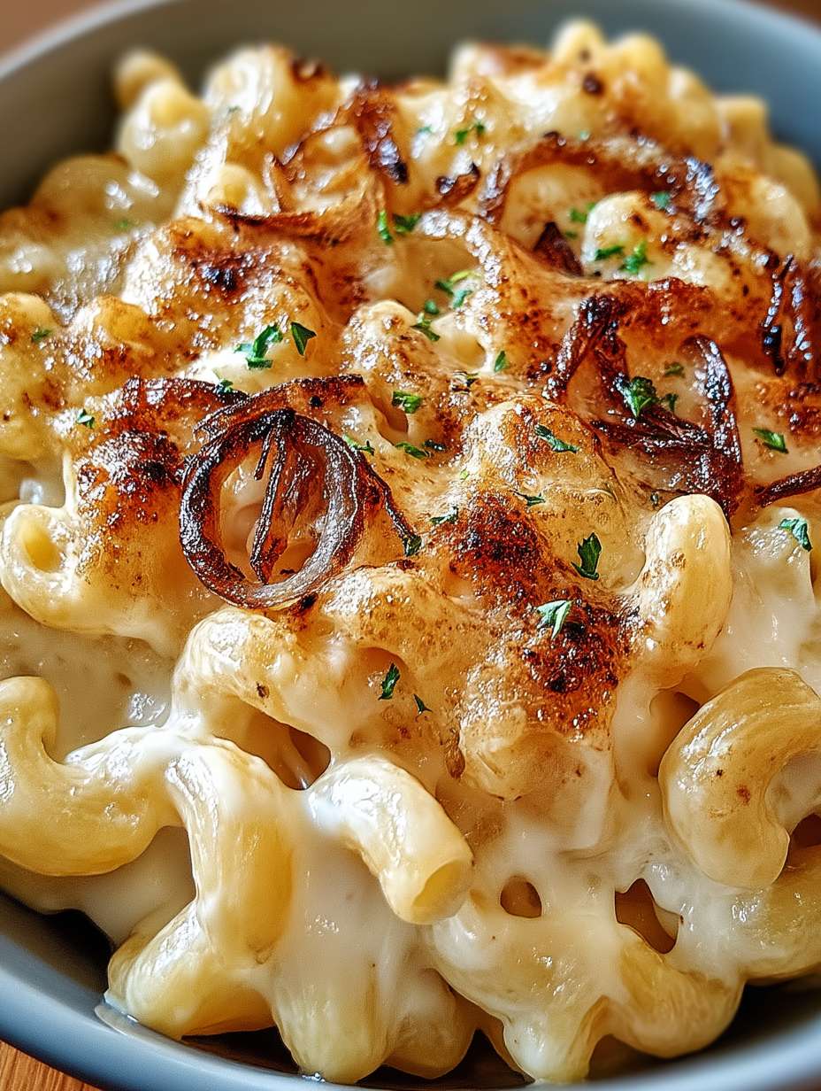 Französische Zwiebelmakkaroni mit Käse image 2