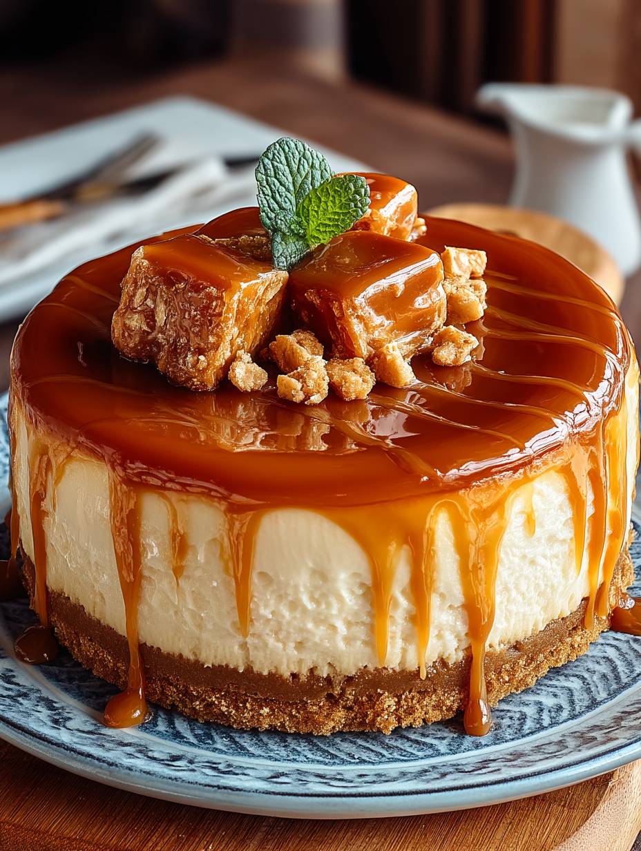 Gesalzener Karamell-Käsekuchen image 2