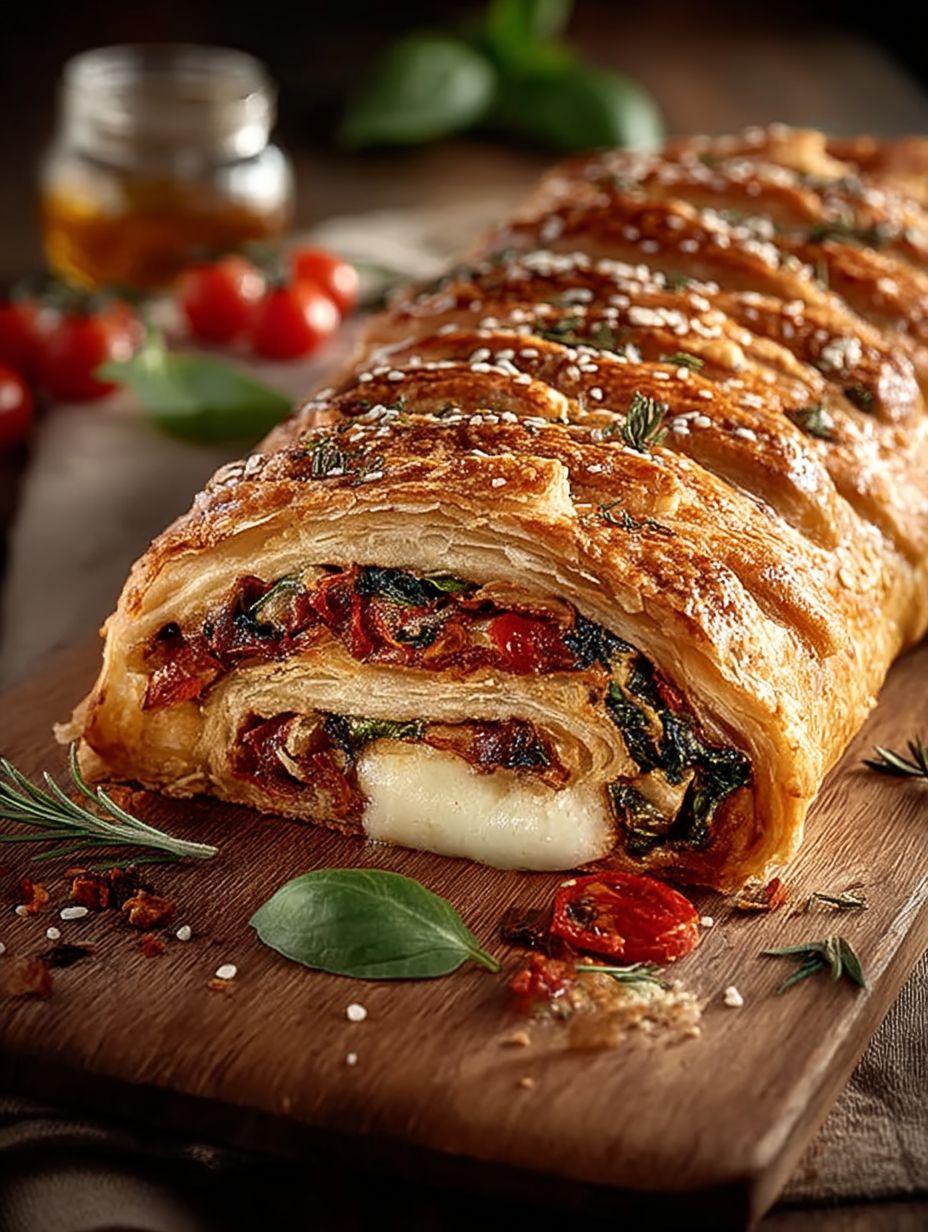 Herzhaftes Blätterteig-Stromboli image 2