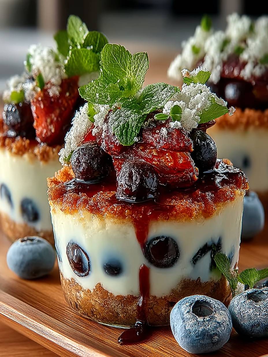 Himmlischer Blaubeer No-Bake Cheesecake für den Sommer image 2