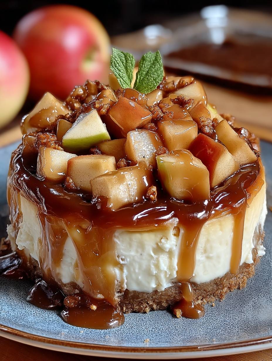 Karamell-Apfel-Käsekuchen image 2