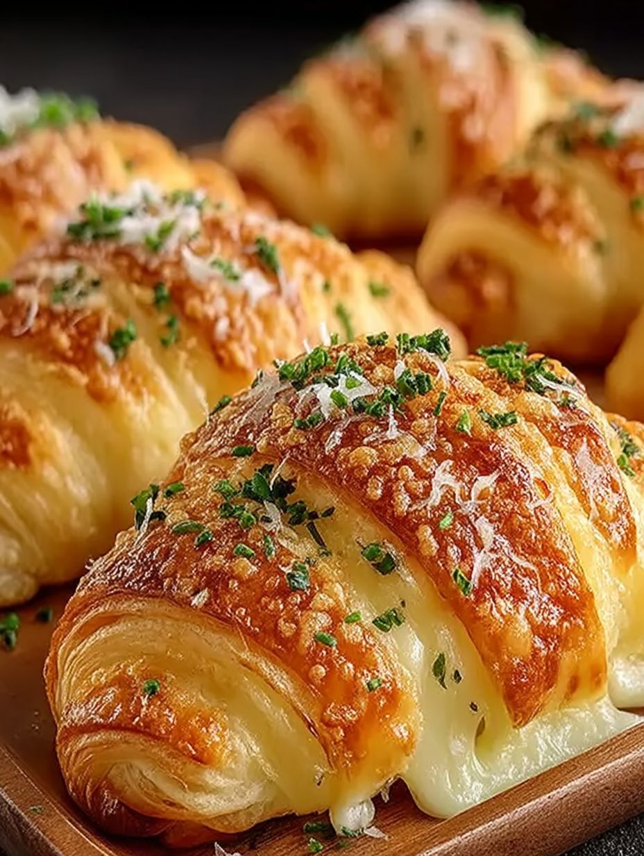 Käsige Knoblauch Hörnchen image 2