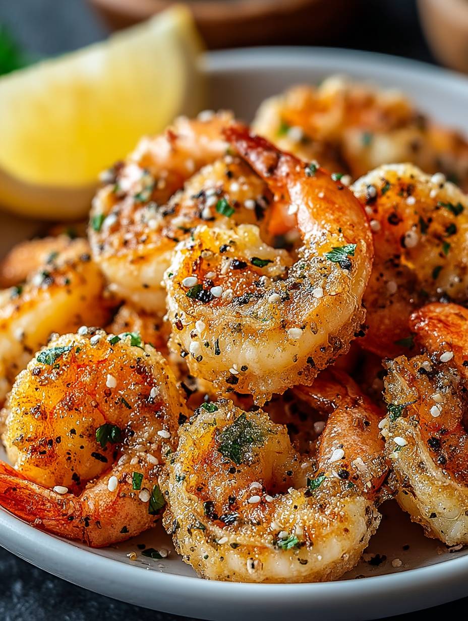 Knoblauch Parmesan Garnelen aus der Heißluftfritteuse image 2