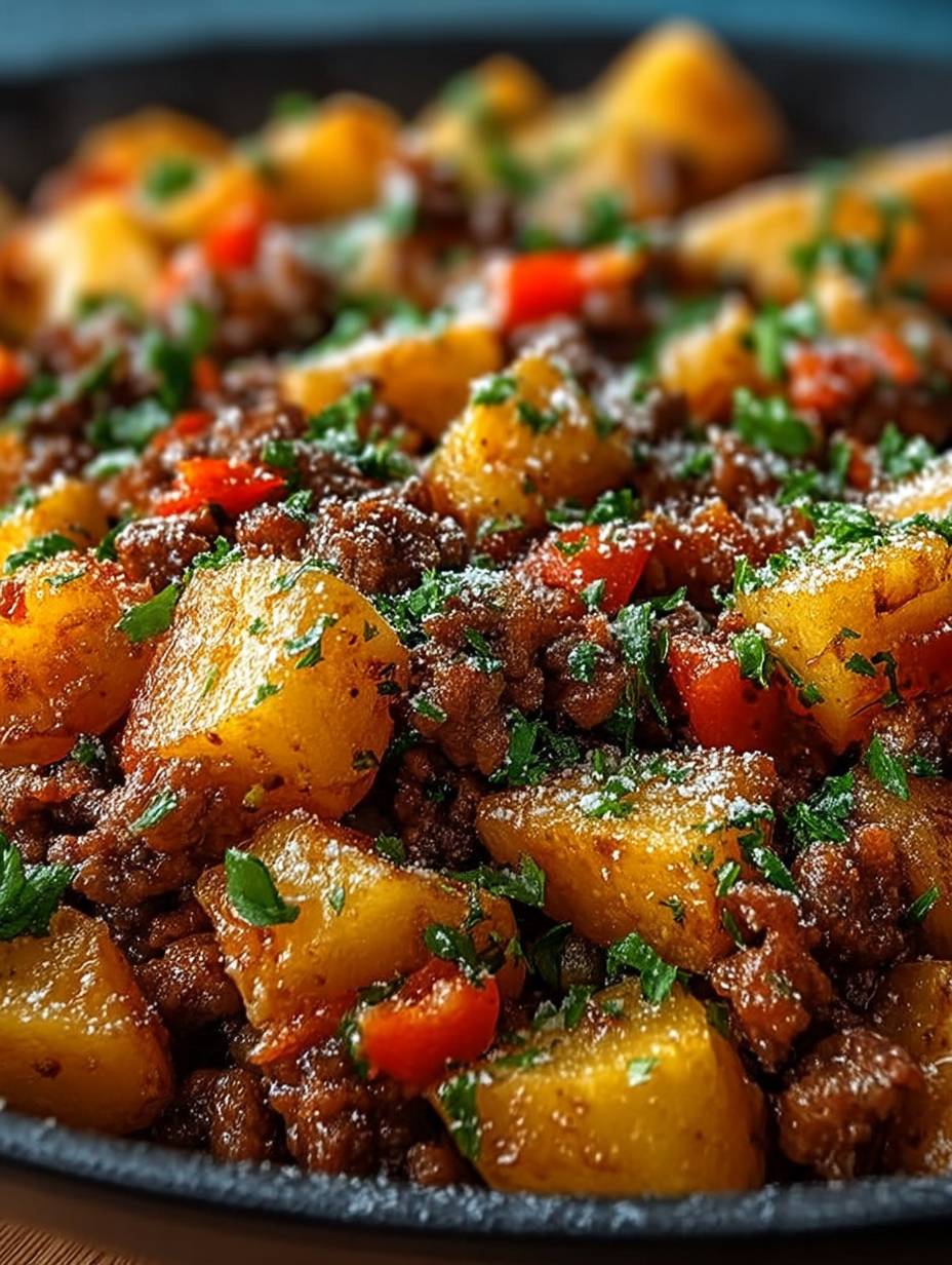 Mexikanische Hackfleisch-Pfanne mit Kartoffeln image 2