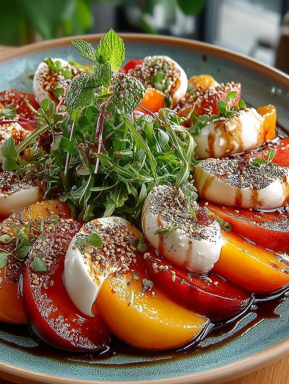 Pfirsich-Caprese: Der perfekte Sommergenuss für jeden Tisch image 2