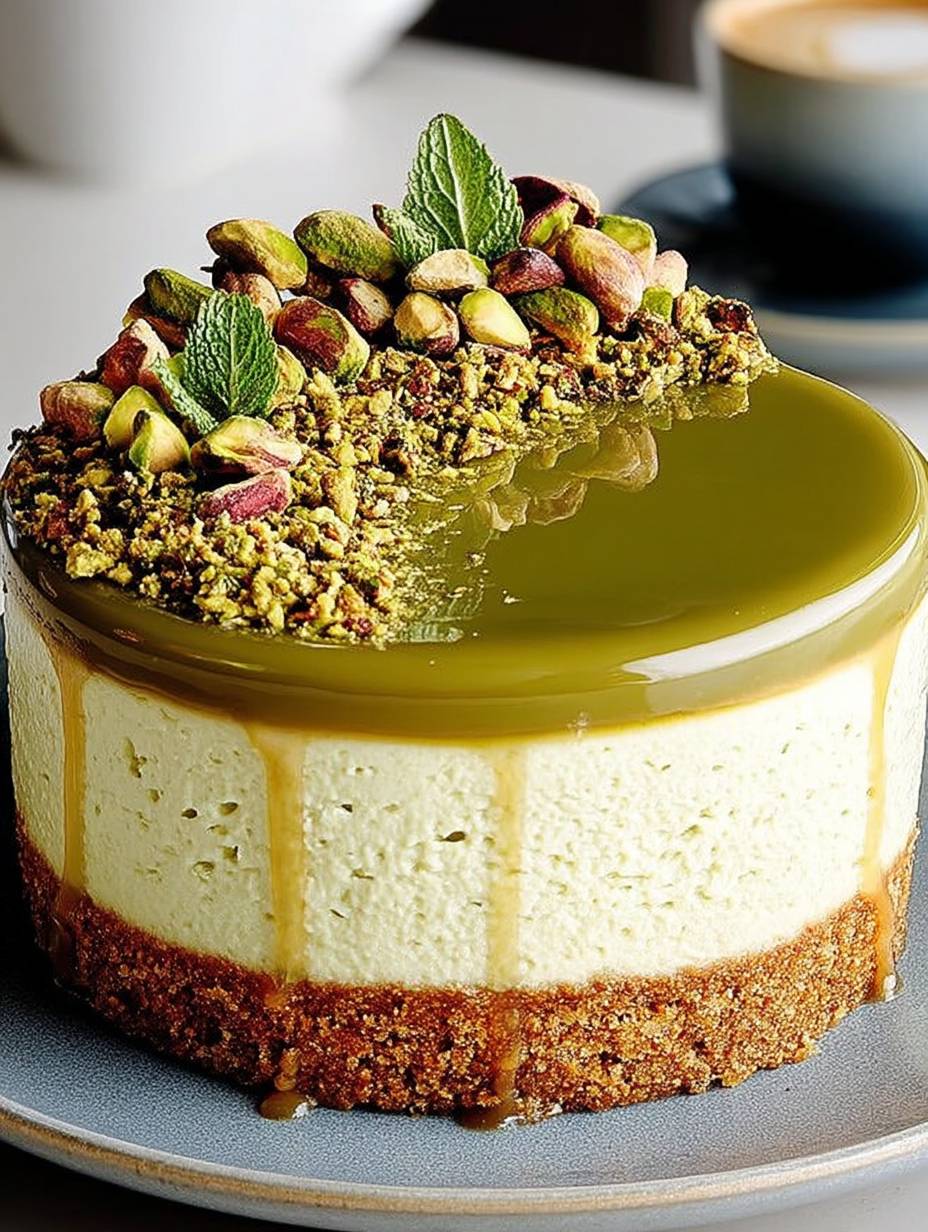 Pistazien Kaesekuchen kalt image 2