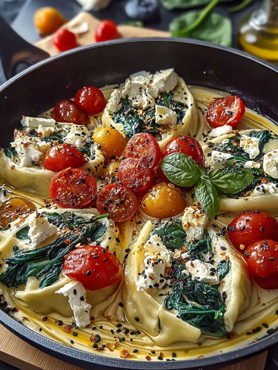 Spinat-Schupfnudeln mit Feta & Tomaten image 2