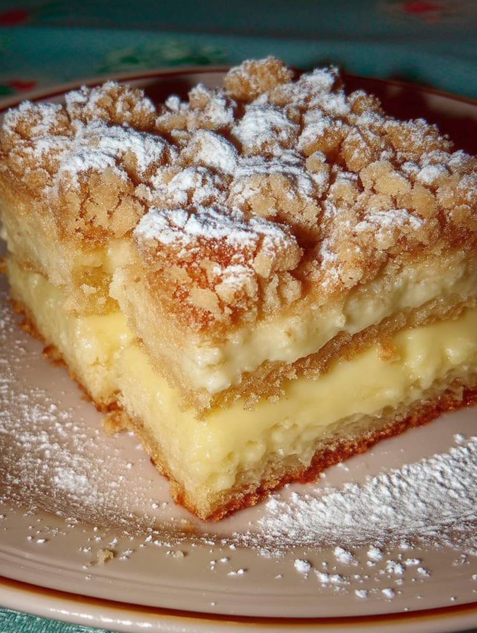 Streuselkuchen mit Vanillepudding, unglaublich lecker! image 2