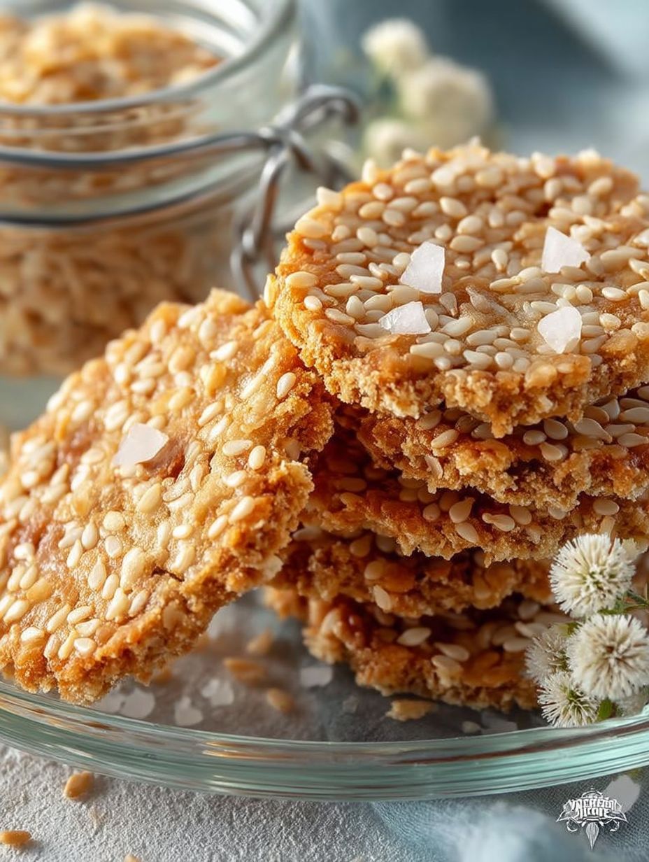 Süße Low carb Sesam-cracker für zwischendurch image 2